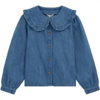We fashion Blouse blauw denim