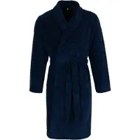 Pastunette Badjas lang 'Blue Draft' donkerblauw