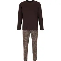 Pastunette Pyjama lang 'Urban Essence' crème / donkerbruin