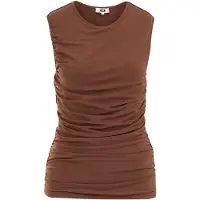 We fashion Top roestbruin