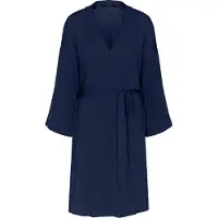 Triumph Badjas kort ' Red Label Amourette ' blauw / nachtblauw