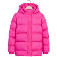 LOOXS little winterjas - roze Meisjes Polyester Capuchon Effen - maat 98