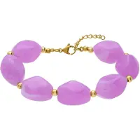 Lucardi Armband 'Statement' goud / lila