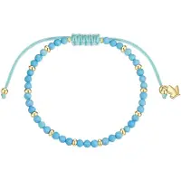 Glanzstücke Armband azuur / goudgeel