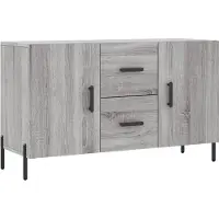 vidaXL Dressoir 100x36x60 cm bewerkt hout grijs sonoma eikenkleurig
