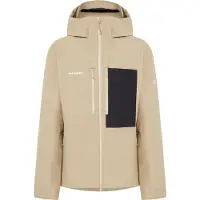 Mammut - Ski jassen - Stoney HS Hooded Jacket Men Sablun Black voor Unisex - Maat L - Beige
