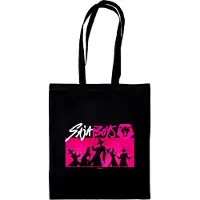 K POP Demon Hunters Saja Boys Tote Bag (Zwart/Roze)