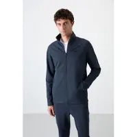 Tommy Life Heren Sweatshirt met Ritskraag en Broekset