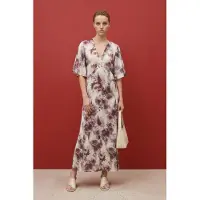MyFashion Abstracte Print Midi Jurk