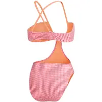 Speedo Dames Gingham Eénstuk Zwemoutfit (Lichtroze)