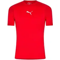 Puma Heren Performance Effen Ronde Hals Athletic T-shirt (Rood)