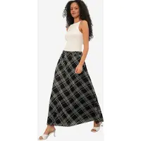 Big Dart Bloemen Hoge Taille Maxi Rok