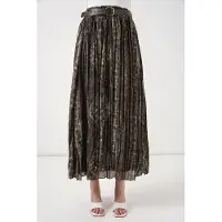 Big Dart Hoge Taille Paisley Midi A-Lijn Rok