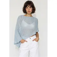Bianco Dames Gebreid Cut-Out Strandovergooi