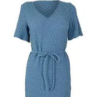 Vero Moda Dames Bubble V-hals Midi Jurk (Coronet Blauw)