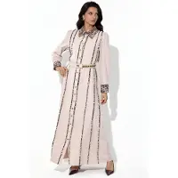 MSN Collection Leopardprint Maxi Shirt Dress