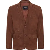 Infinity Leather Mans Italiaanse bruine suède leren blazerjas - Trabzon