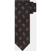 Profuomo Stropdas Bruin TIE SILK WOVEN BROWN PPWA30006/A