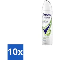 Rexona 10 x - Deodorant Spray - Aloe Vera Scent - Verzorgend & Fris - 150 ml - Aloe Vera Deodorant Spray - Zweetbescherming - Geurbescherming - Anti-Transpirant Spray - 72 Uur Beschermd