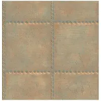 Fine Décor Reclaimed Sheet Metal koper behang (vliesbehang, bruin)