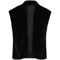 Smashed Lemon Faux fur gilet met opstaande kraag |