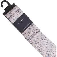 Tresanti | GLAUCO | Silk tie and pocket square set featuring delicate wildflowers | Sky Blauw