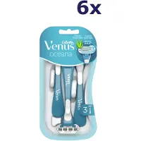 Gillette 6x Venus3 - wegwerpscheermesjes - oceana 3st (blister)