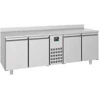 CombiSteel Koelwerkbank - ENERGY LINE - Energiezuinig - 632L - 4 Deuren 1/1 GN - -2°C/+8°C - Geforceerd - Achter Rand - 2270x700x850/950mm