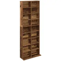 vidaXL CD Kast Oud hout 65 x 23,5 x 175 cm Bewerkt hout