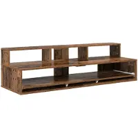 vidaXL studiobureau Eikenhout 130 x 42,5 x 36 cm Bewerkt hout