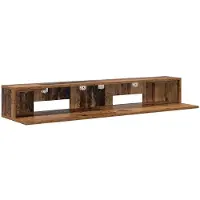 vidaXL studiobureau Oud hout 110 x 36 x 19,5 cm Bewerkt hout