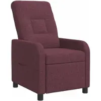 vidaXL Recliner Paars Stof