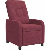 vidaXL Recliner Wijnrood Stof