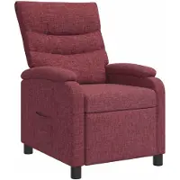 vidaXL Recliner Wijnrood Stof