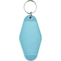 Combicraft Blanco Hunter hotel sleutelhanger 45x88mm licht blauw - 5 stuks