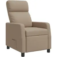 vidaXL Recliner Cappuccino Kunstleer