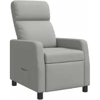 vidaXL Recliner Wolkgrijs Stof