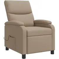 vidaXL Massage Relaxstoel Cappuccino Kunstleer