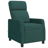 vidaXL Massage Relaxstoel Donkergroen Stof