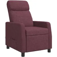 vidaXL Massage Relaxstoel Paars Stof