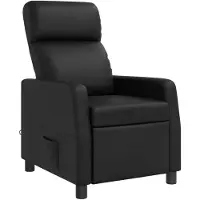 vidaXL Massage Relaxstoel Zwart Kunstleer