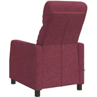 vidaXL Massage Relaxstoel Wijnrood Stof