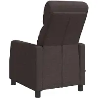 vidaXL Massage Relaxstoel Donkerbruin Stof