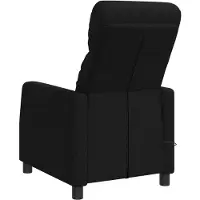 vidaXL Massage Relaxstoel Zwart Stof