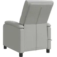 vidaXL Massage Relaxstoel Wolkgrijs Stof