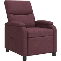 vidaXL Recliner Paars Stof