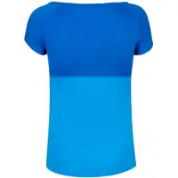 Babolat Meisjes Play Boot Hals T-shirt met Afgeschermde Mouwen (Blauwe Aster)