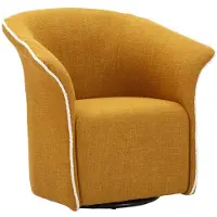 Mauro Ferretti Fauteuil Senape Siena Swivel Armchair 83,5×66×80 cm