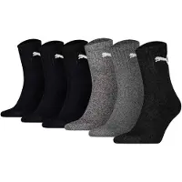 Puma Sportsokken grijs gemêleerd / zwart / zwart gemêleerd / wit