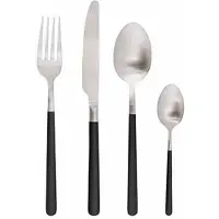 COSY&TRENDY Olivia Bestekset 16pcs Brushed-black